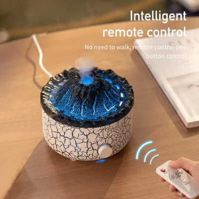 Nuevo diseño Flama volcánica Lavava Aroma Diffuser OEM Personalización al por mayor Difusor de aromaterapia de sobremesa con luz nocturna