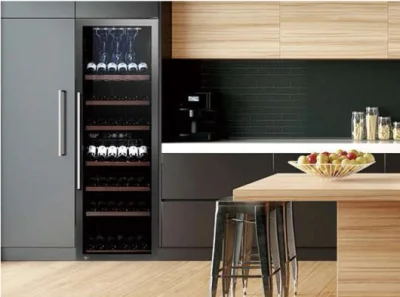 Carga de botellas de 380L 146 de Zona Única de mostrador de exposición wine cooler Jc lafb-380C1