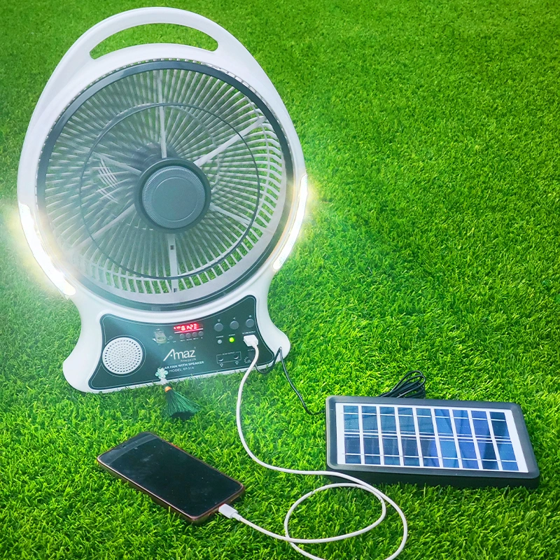 Manufacture Solar Table Fan Multi-Function Solar Fan