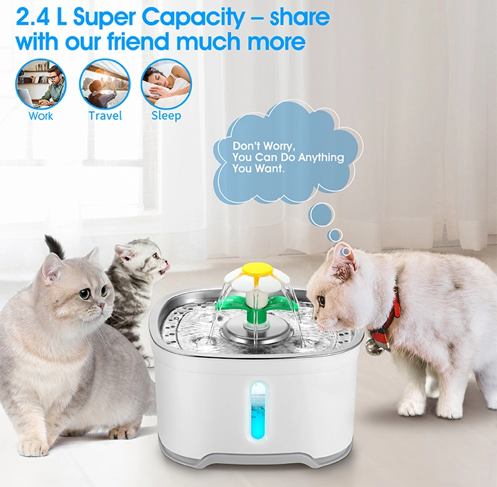 New Arrival Pet Water Feeder Automatic Stainless Steel Pet Dog Water Dispenser Smart Indoor Water Fountain