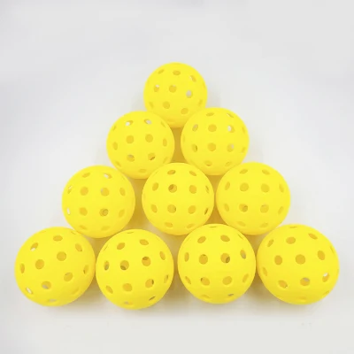  Hot Seller Standard Size 26 Hole / 40 Hole Pickle Balls for Outdoor and Indoor Pickleball Sport Training and Competition