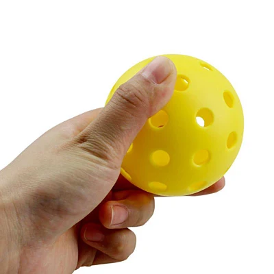 Wholesale Cheap PP Material Yellow Orange 40 Holes Outdoor Pickleball