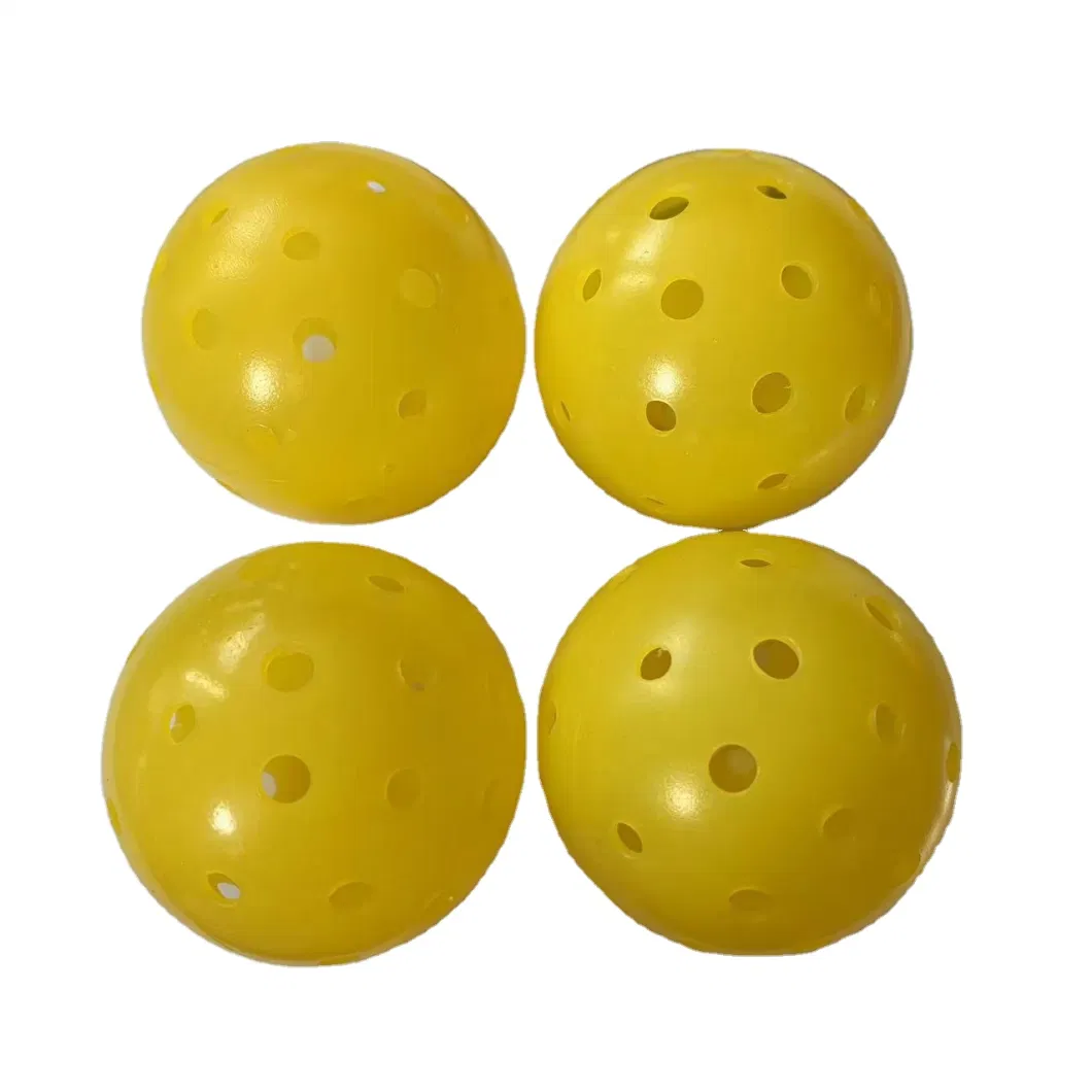 Pickleball Balls Outdoor Usapa Specifications 40 Holes Pickleball Balls Yellow