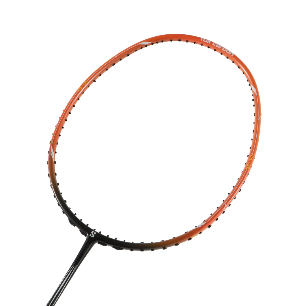 Factory Wholesale Different Colors Customized Logo Badminton Racket Carbon Graphite