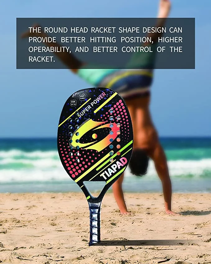 Hot Products Pickleball Raquette Set of 2 Pickleball Paddles with 4 Balls and Portable Bag Fiberglass Surface Pickleball Rackets