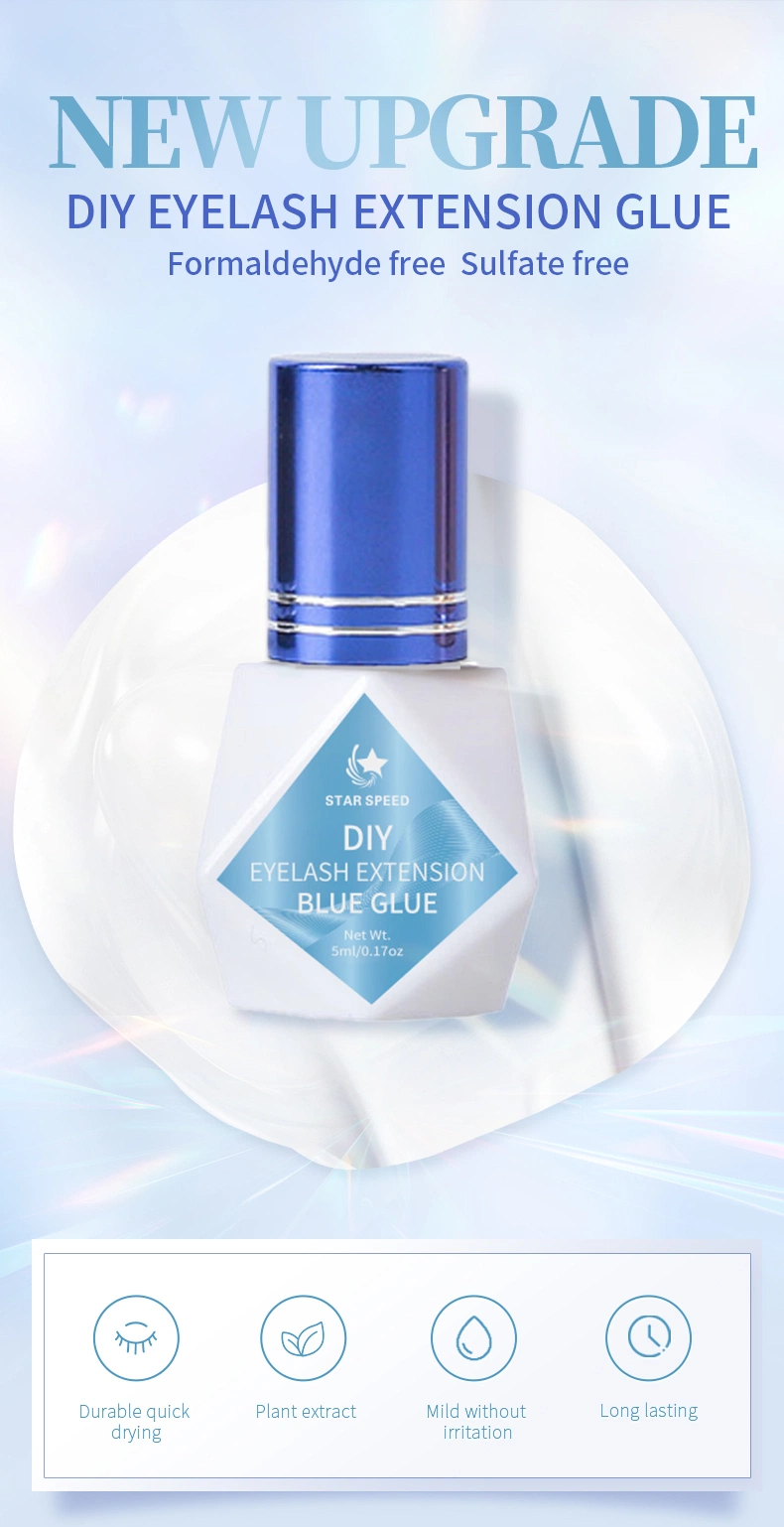 3-5s Quick Dry 5ml Blue DIY Eyelash Extension Glue