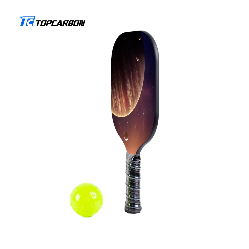 High-Quality Hot Selling Usapa Approved Integrated Edgeless Aramid Core Carbon Fiber Pickleball Paddle