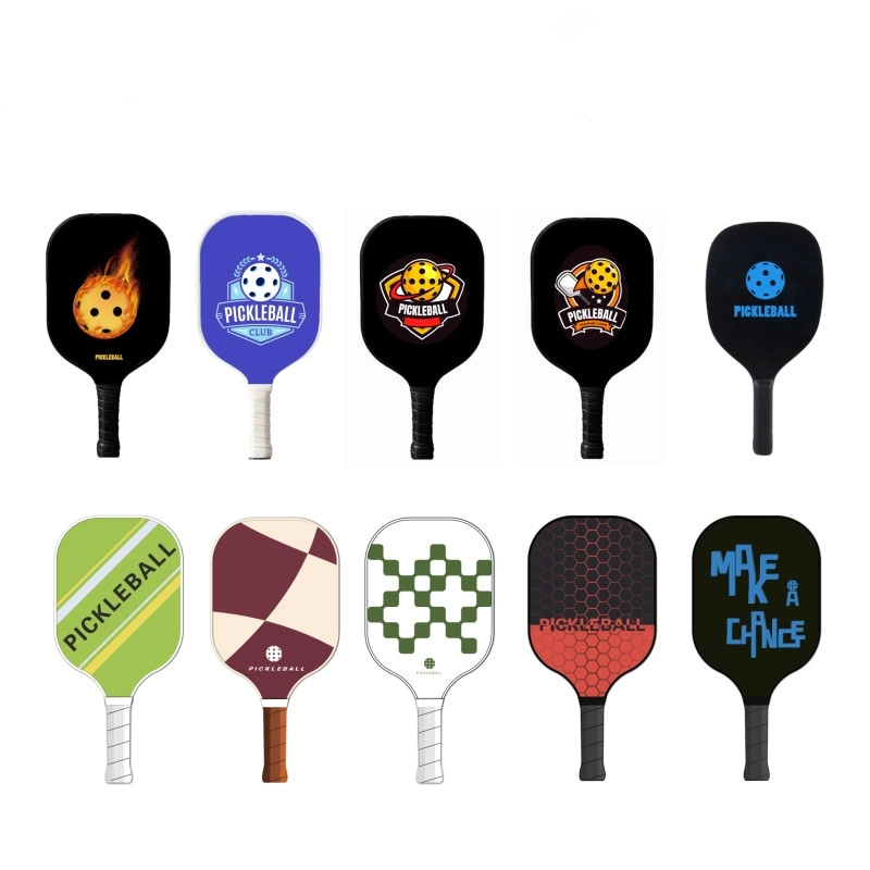 Outdoor Fiberglass Pickleball Paddle Pickle Ball Set, Pickleball Gift, Green Color