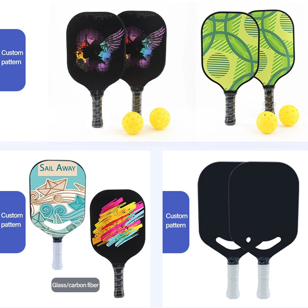 Pickleball Paddle Set 4 Premium Gym Wood Pickleball Paddles 4 Balls Rackets with Ergonomic Cushion Grip