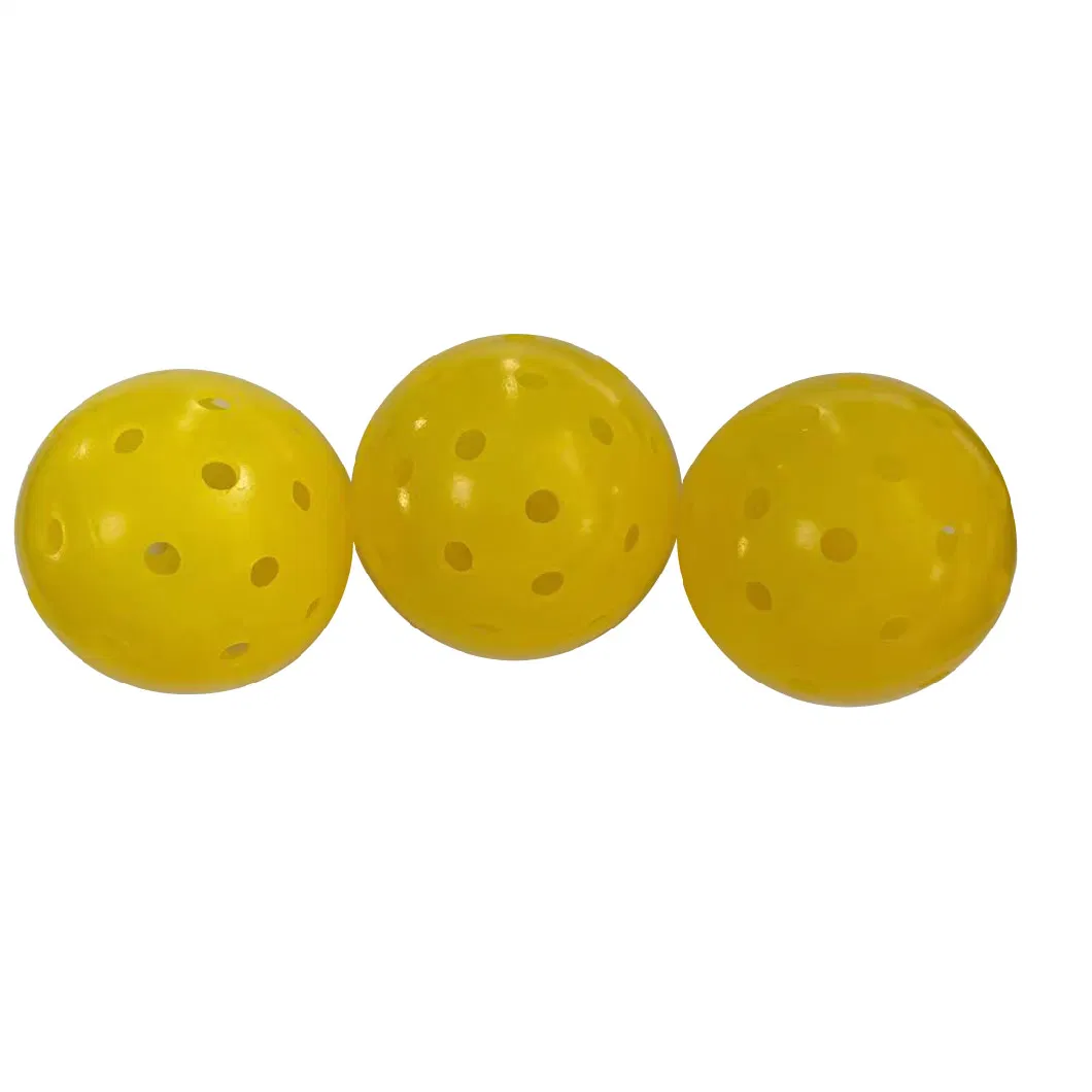 Uniker Sport Usapa Approved 40 Holes Outdoor Pickleball Ball Yellow