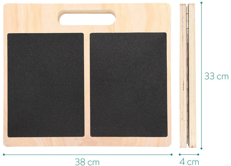 Wooden Slant Board, Adjustable Incline Board for Portability