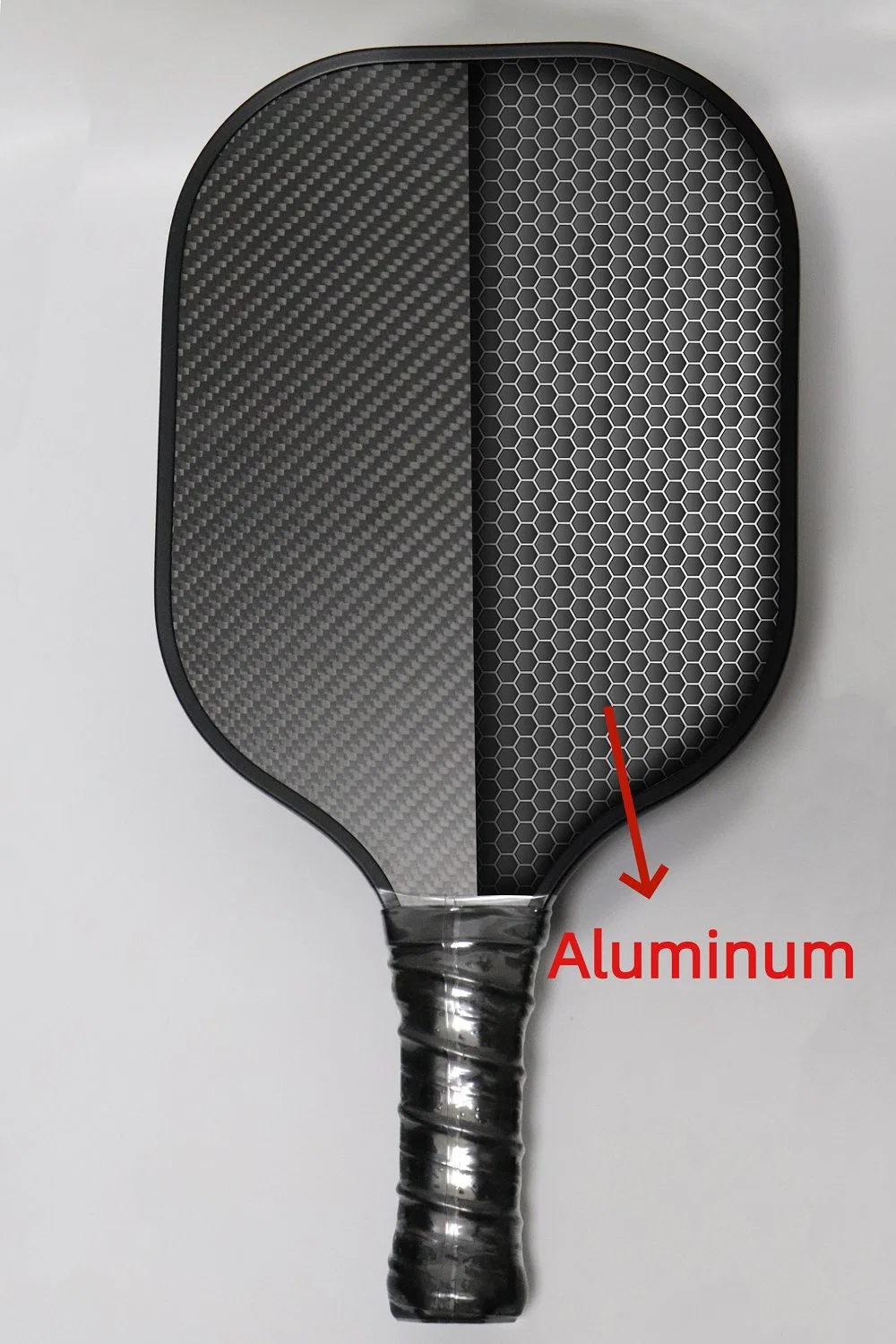 Custom Graphite Carbon Fiber Pickleball Paddle with Polypropylene Hybrid Honeycomb Core Usapa Approved