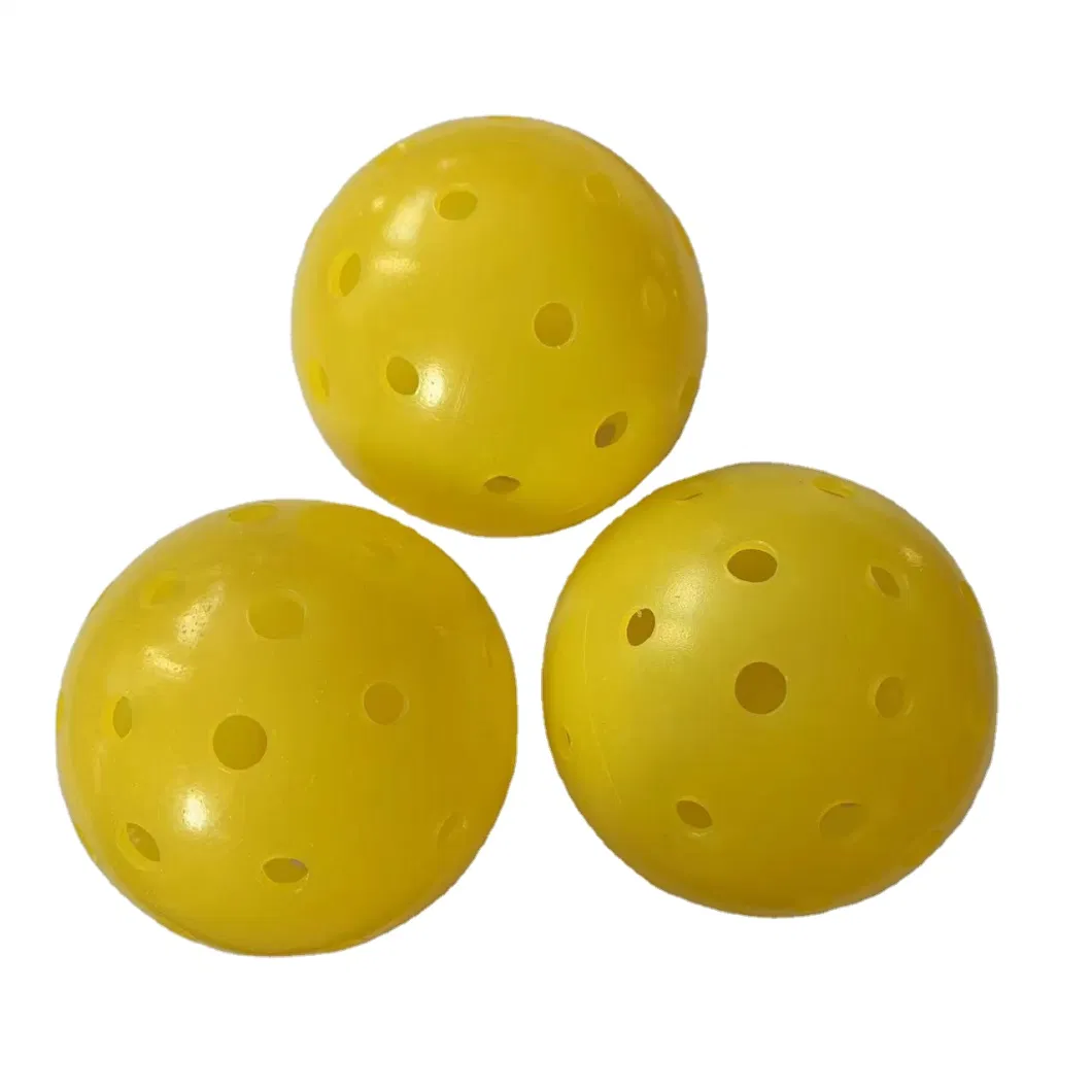 Pickleball Balls Outdoor Usapa Specifications 40 Holes Pickleball Balls Yellow