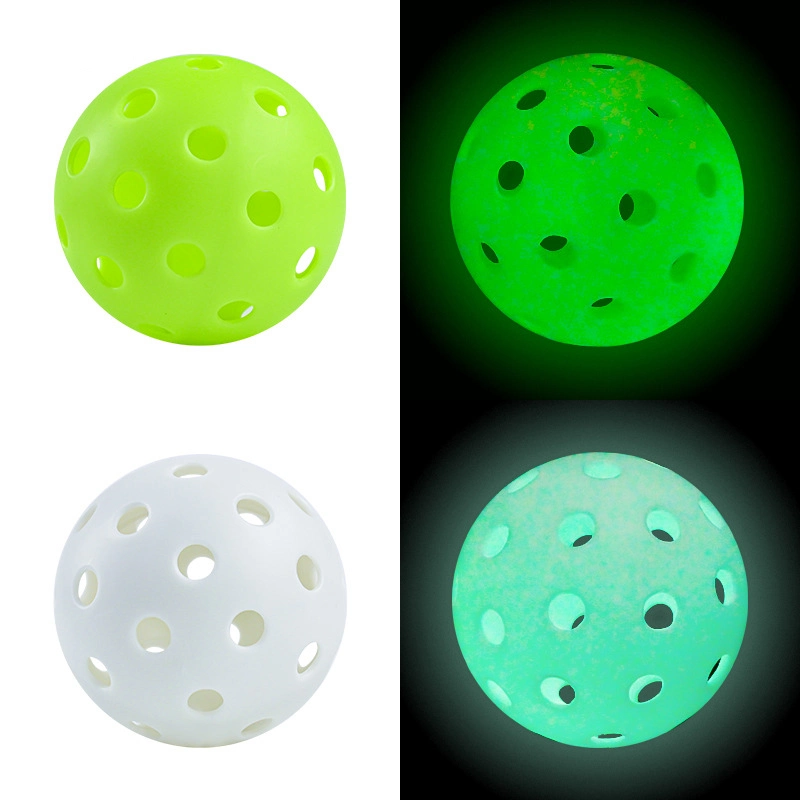 Customized Usapa Glow in The Dark 40 Holes 26 Holes Outdoor Indoor Pickleball Balls