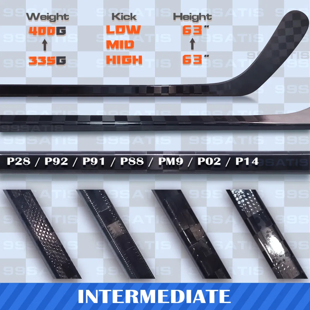 Custom Black Ice Hockey Stick or Wrapped with Graphics Based on Vapor/Nexuss/Supreme Shapes