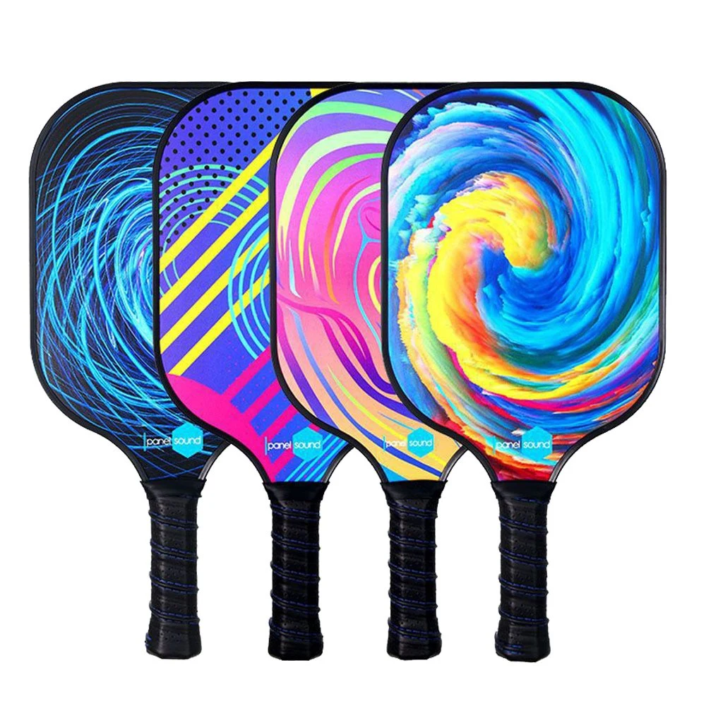 Pickleball Paddle Set 4 Premium Gym Wood Pickleball Paddles 4 Balls Rackets with Ergonomic Cushion Grip