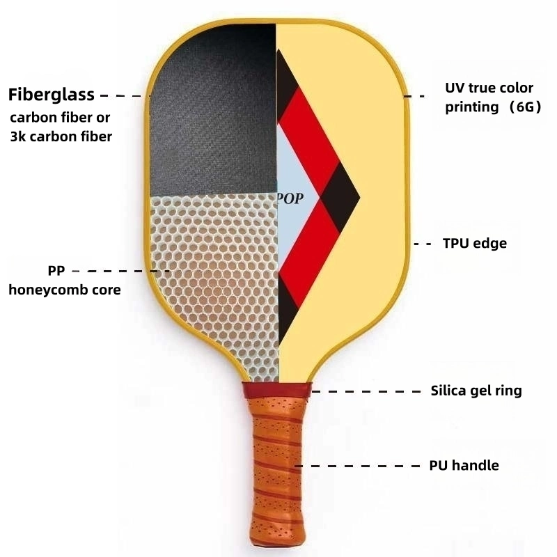 OEM Set of 4 Pickleball Paddle Usapa Pickle Ball Carbon Fiber Pickleball Paddle