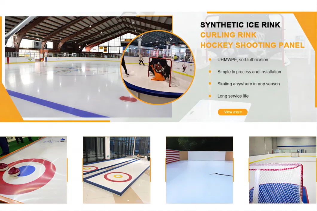 Cost-Effective Long Term Savings Over Other Price UHMWPE HDPE Portable Mobile Artificial Skating Tile Synthetic Ice Hockey Rinks Panel Flooring Tiles