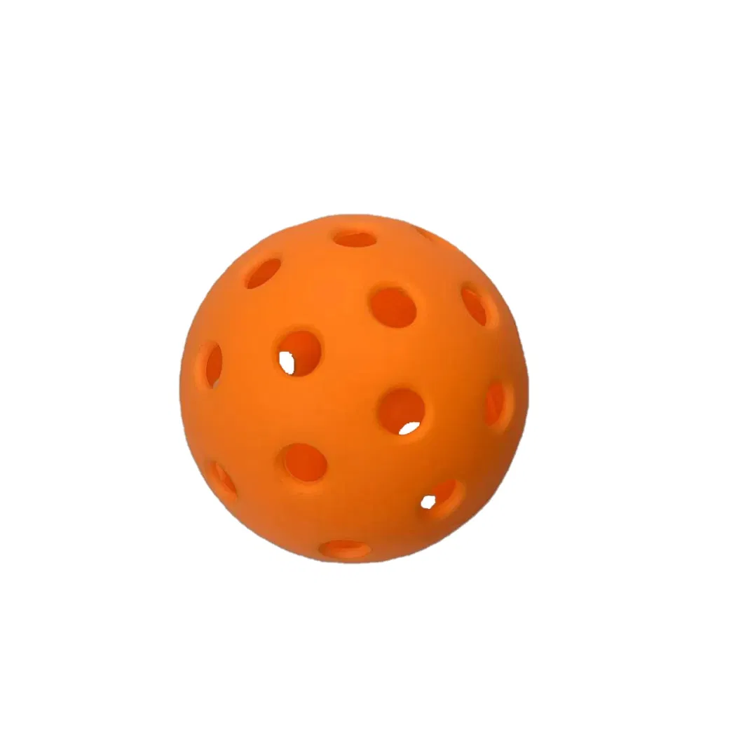 Outdoor Indoor Pickleball Balls Meet Usapa Requirement 40 Holes Indoor-Pickleballs Neon Orange