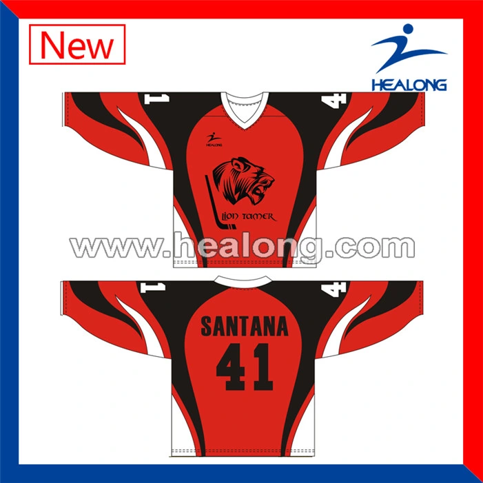 Healong China Manufacturer Sports Clothing Gear Sublimation Junior Ice Hockey Jerseys