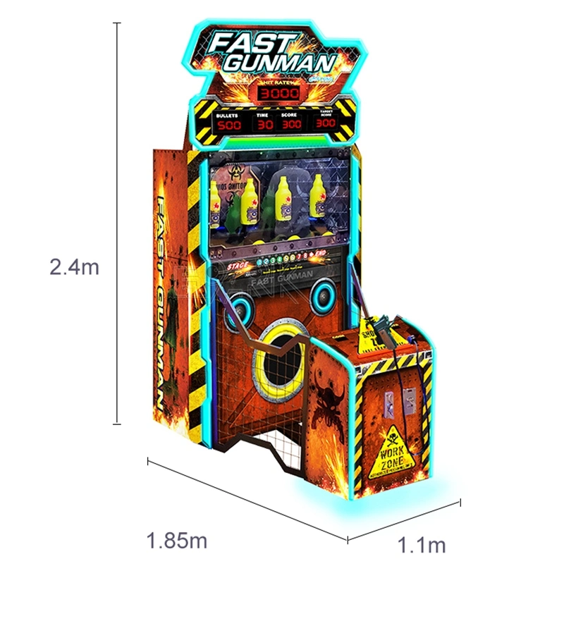 Amusement Arcade 4 Fast Shooter Swarm Infrared Shooting Gun Game Machine