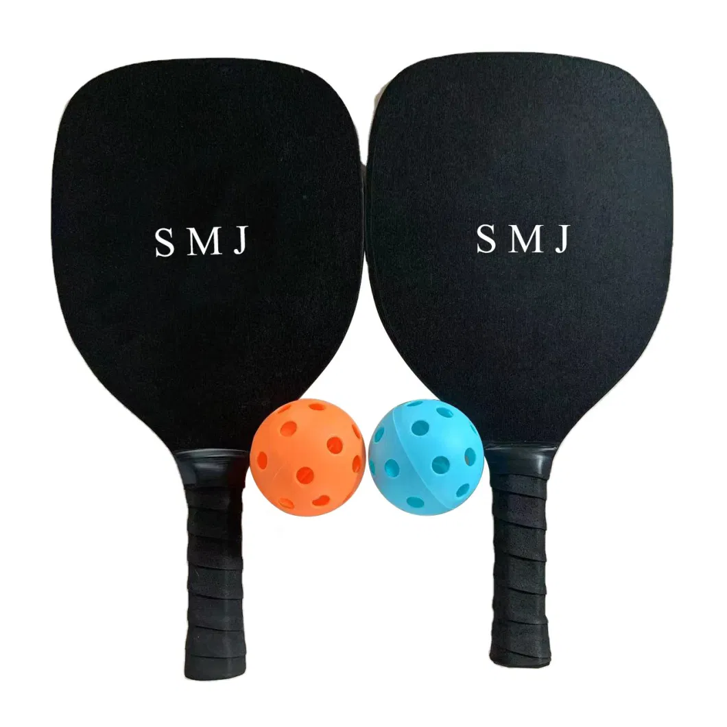 Pickleball Paddles Wood with 2 MDF Pickleball Paddles and 2 Balls Durable