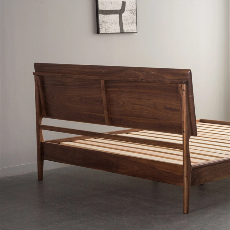 North American Black Walnut Modern Minimalist Solid Wood Bed