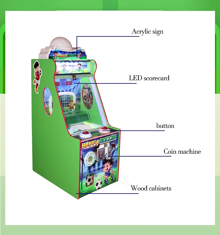 Amusement Indoor Equipment Coin Operated Redemption Game Football Shooting Machine