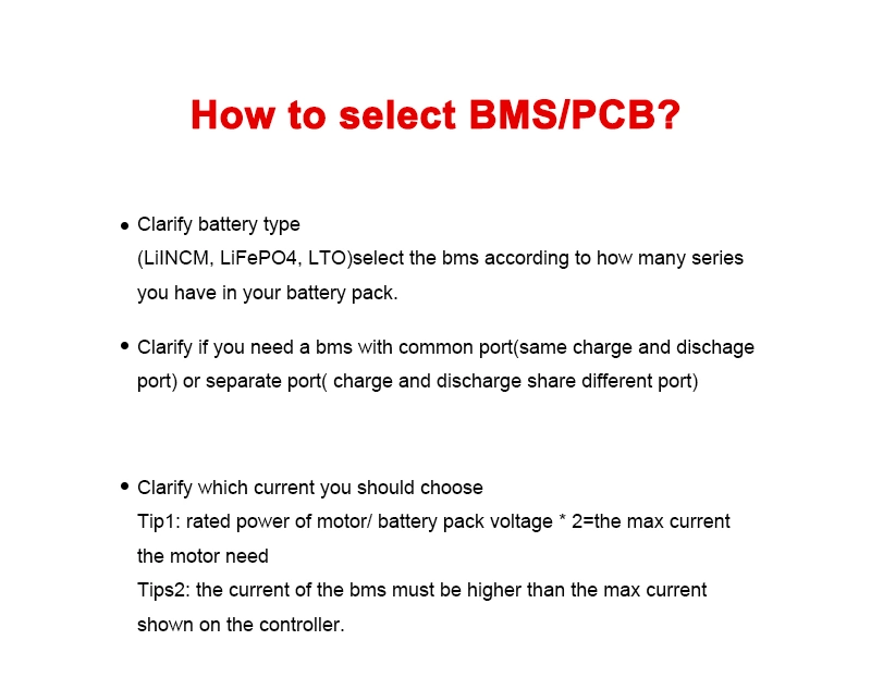 BMS 10s 15A 25A 35A 45A 60A Protection Circuit Board for 3.7V 36V Lithium Battery Pack Waterproof with Balance