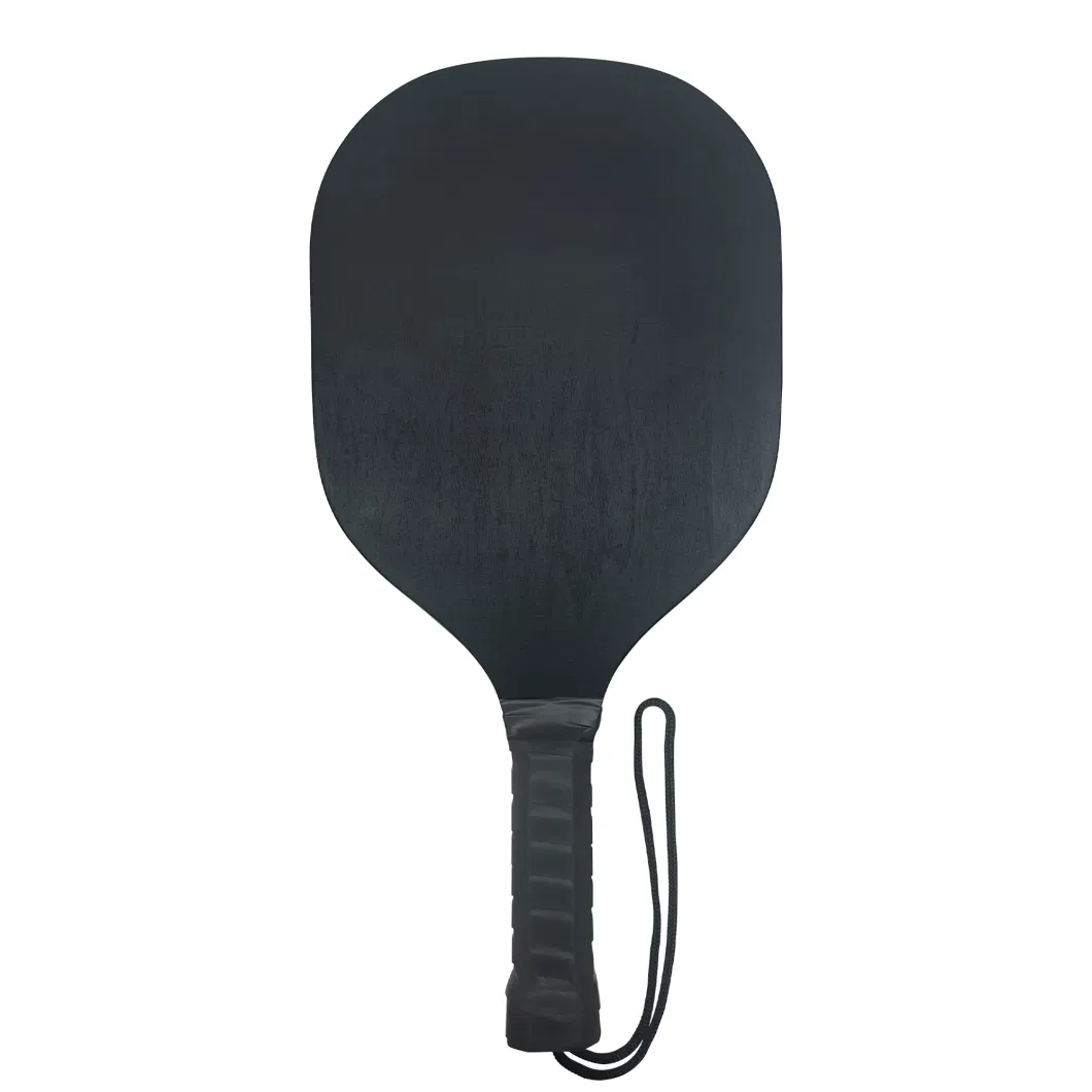 Black Wood Pickleball Paddle Custom Logo 9-Ply Wooden Pickleball Rackets with Custom Package or Bag