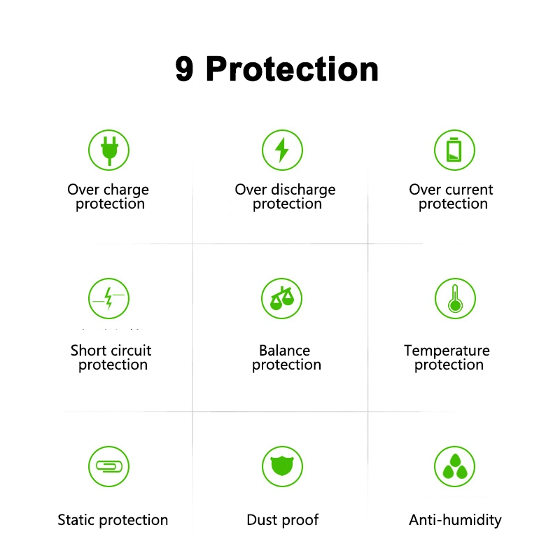 BMS 10s 15A 25A 35A 45A 60A Protection Circuit Board for 3.7V 36V Lithium Battery Pack Waterproof with Balance