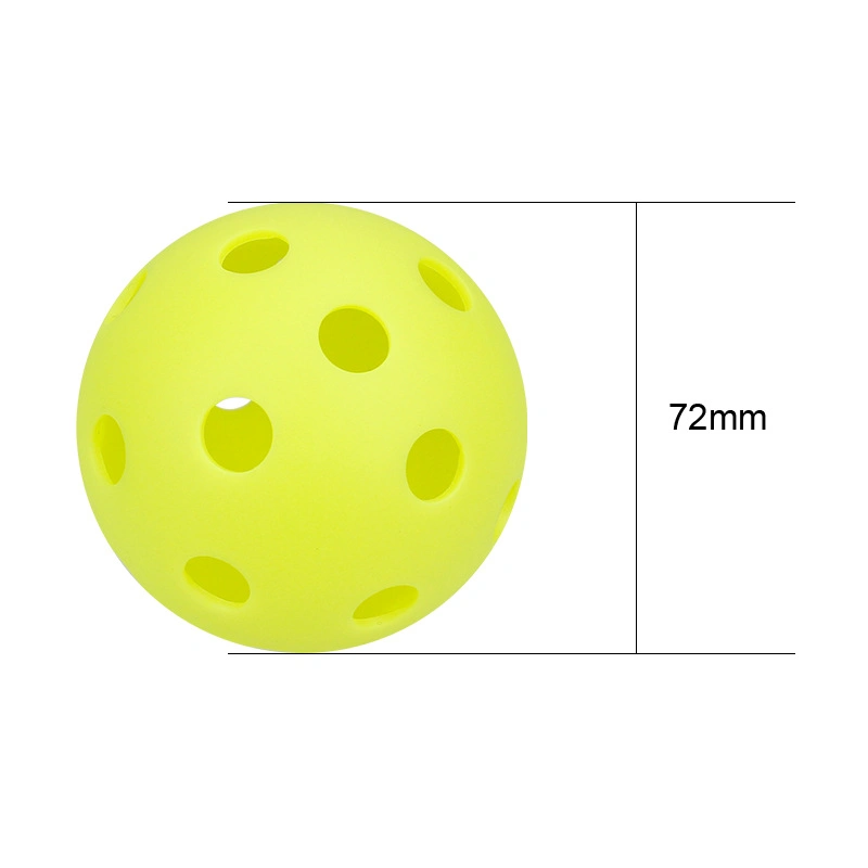 Quality Factory Customized 12PCS 26 Holes Indoor Pickleball Balls with Mesh Carry Bag 72mm Pickleballs