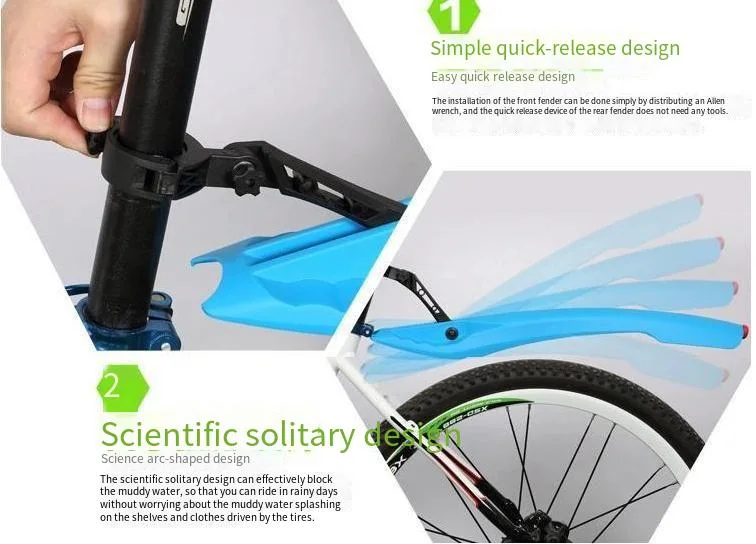 Mountain Bike Front Rear Mudguard Bicycle Cycle Mudguard Wings