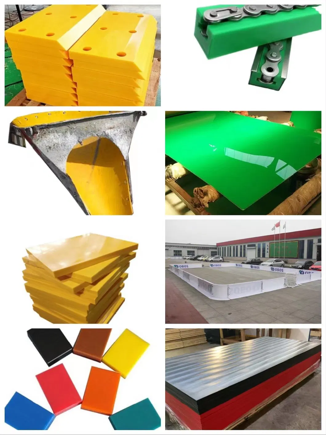 HDPE Plastic Hockey Practice Slide Board