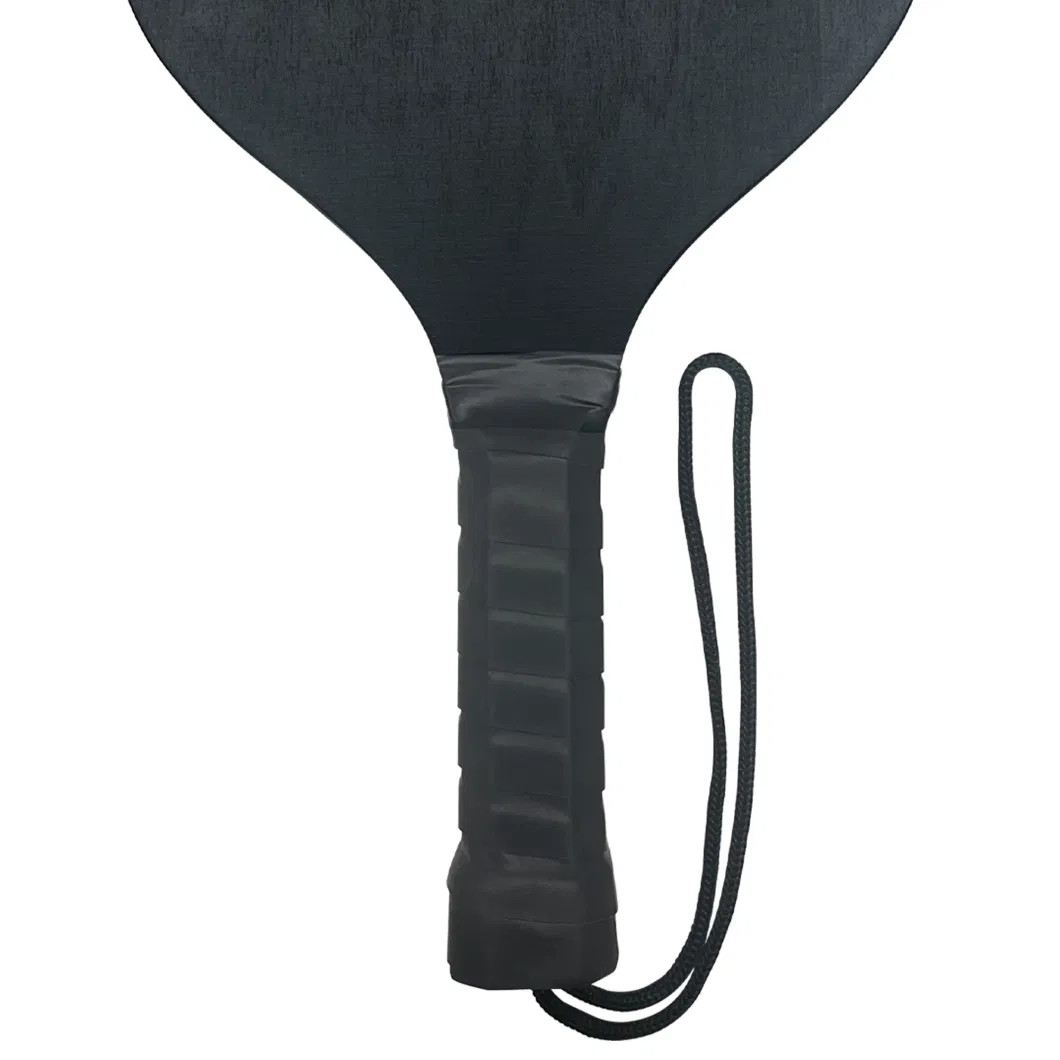 Black Wood Pickleball Paddle Custom Logo 9-Ply Wooden Pickleball Rackets with Custom Package or Bag