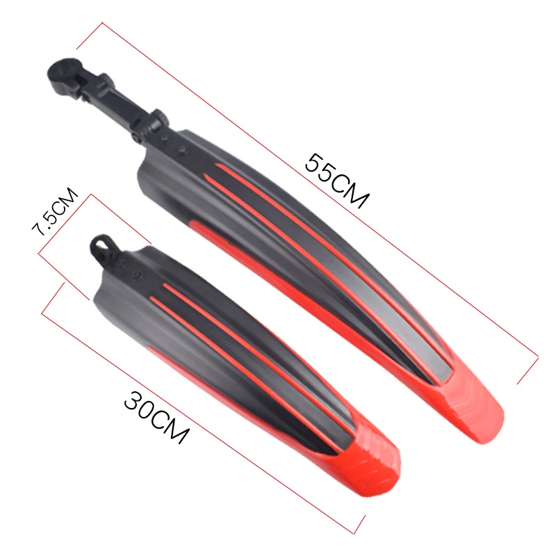 Hot Sale Multicolor Mountain Bike Plastic Mudguard with Rear Light Bicycle Fender