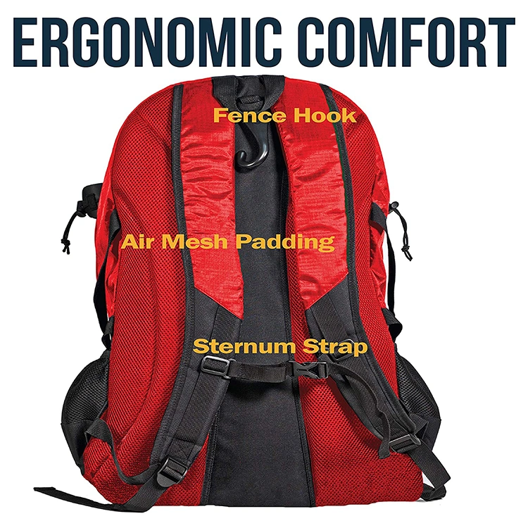 Extra Large Backpack - Field Hockey Equipment with Two Stick Holders and Separate Cleats Compartment