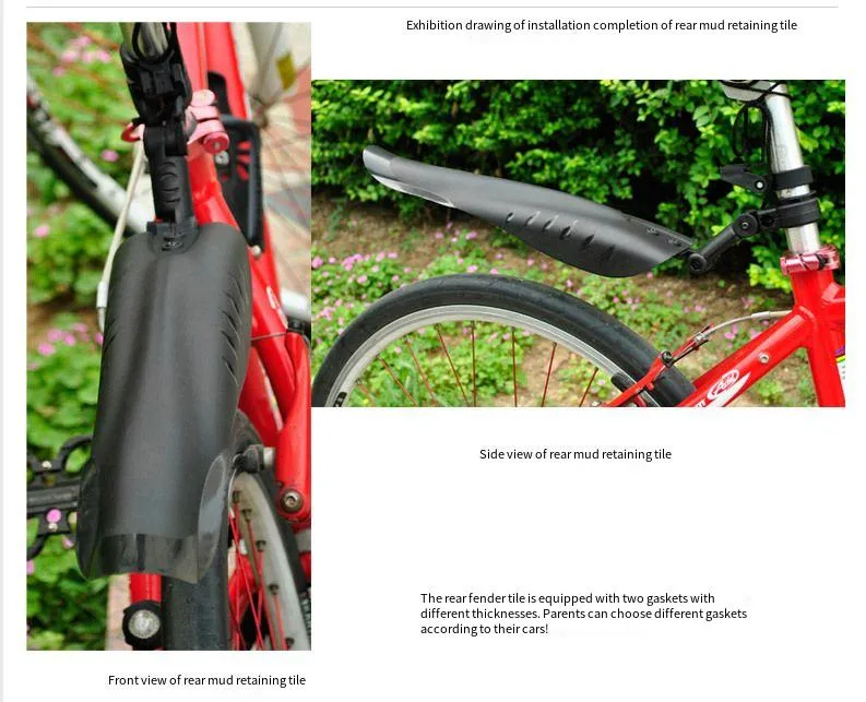 Bicycle Mudguard Mountain Bike Dovetail Mudguard