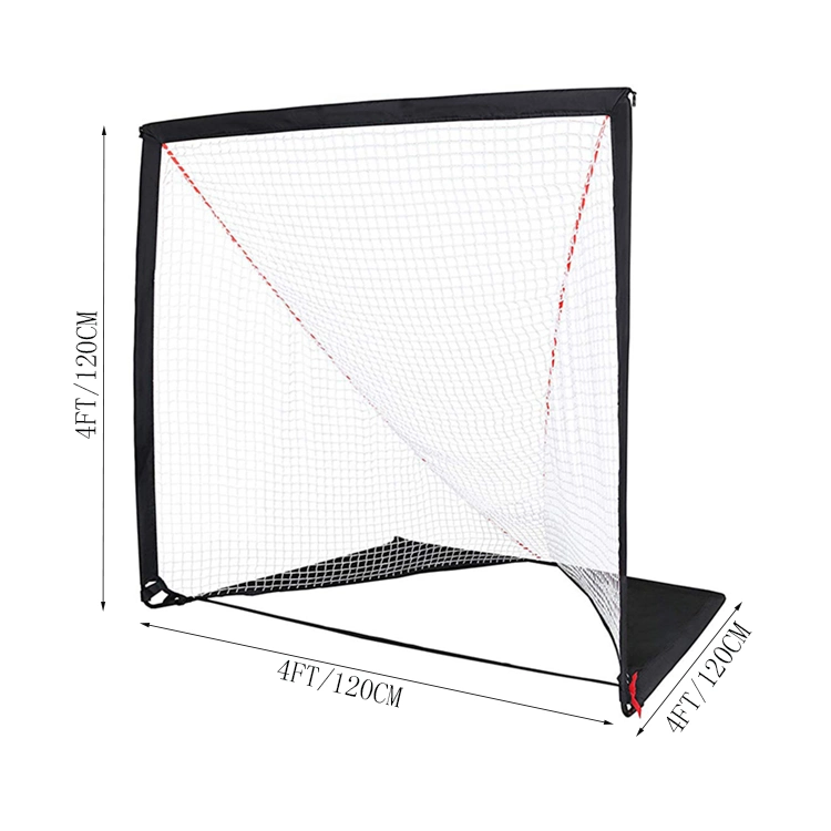 High Quality 4FT Portable Foldable Lacrosse Goal and Lacrosse Training Nets