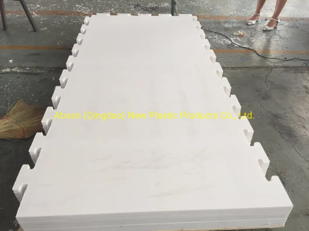 White Virgin Wear Resistance UHMWPE Synthetic Ice Skating Rink Floor