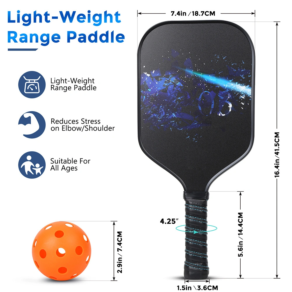 High Quality PP Honeycomb Light Fiberglass Pickleball Paddle