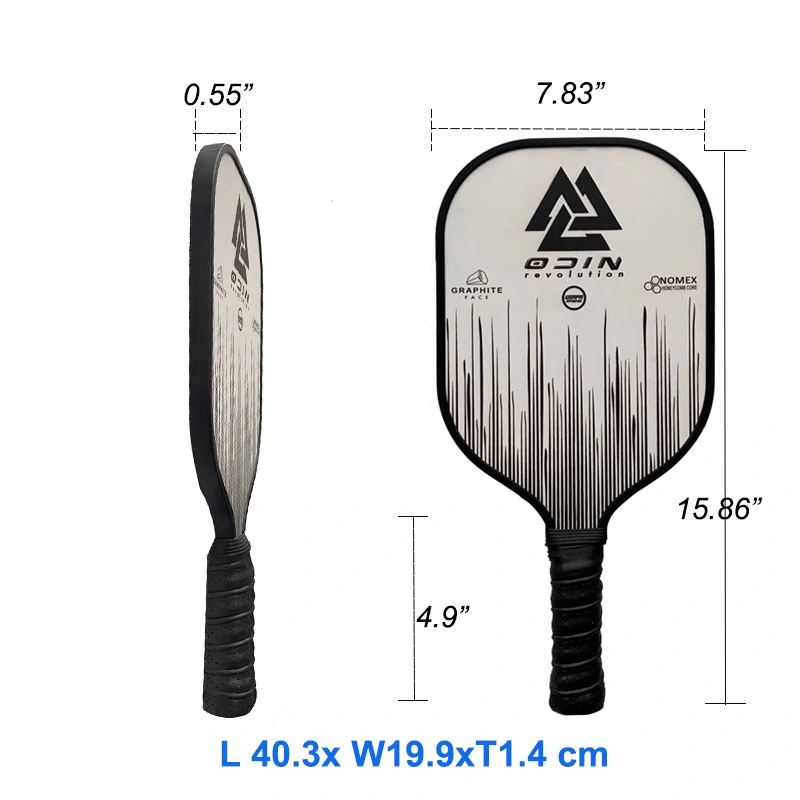 Graphite Pickleball Racket Carbon Fiber Pickleball Paddle with Cushion Comfort Grip