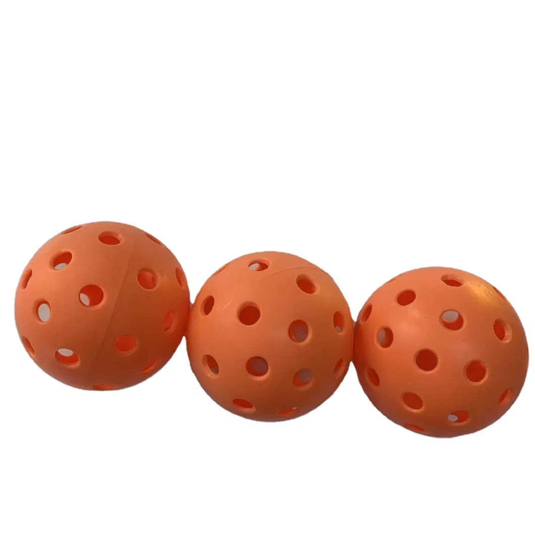 Premium 40 Holes Outdoor Pickleball Balls with High Visibility for Indoor Courts