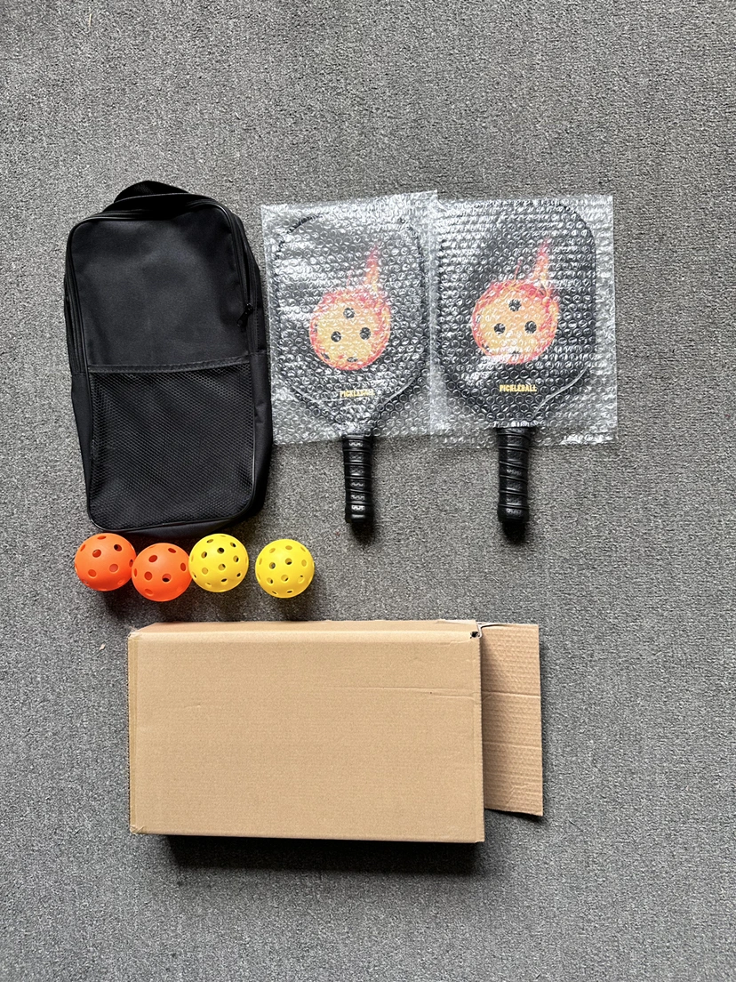 Customize Fiberglass Pickleball Paddles with Convenient Carry Bag and 4 Outdoor Pickleballs Premium Pickleball Paddle Racket Indoor Pickle Ball Paddle