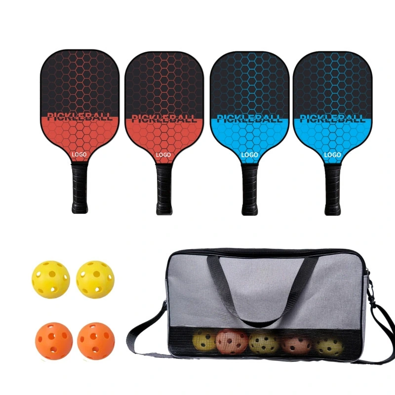 Stylish Fiberglass Surface Pickleball Paddle Racket Pickleball Game Set