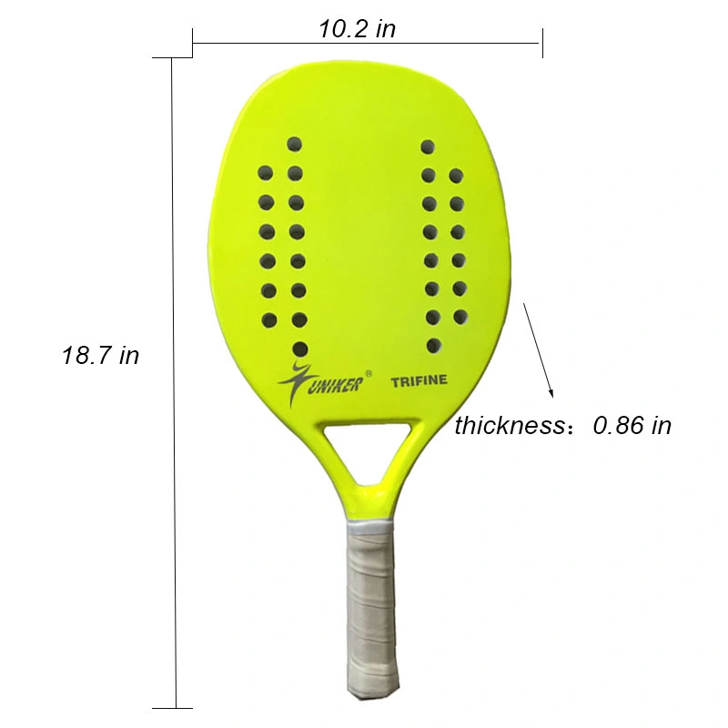 Outdoor Beach Tennis Racket Beach Padel Rackets Carbon Fiber EVA Face Padel