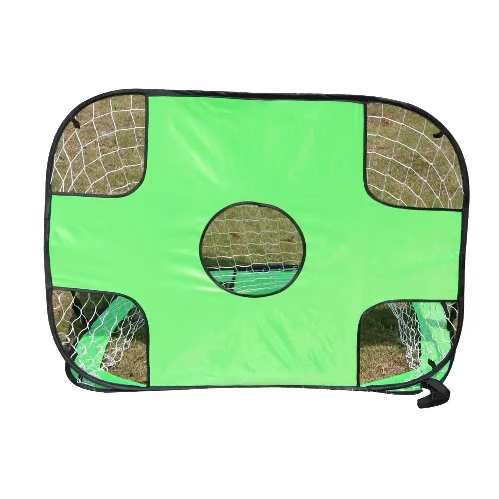 Football Training Equipment Net Indoor Kicking Pop up Kids Soccer Goal Portable Customizable Folding Portable Soccer Ball with Mini Goal Wyz20052