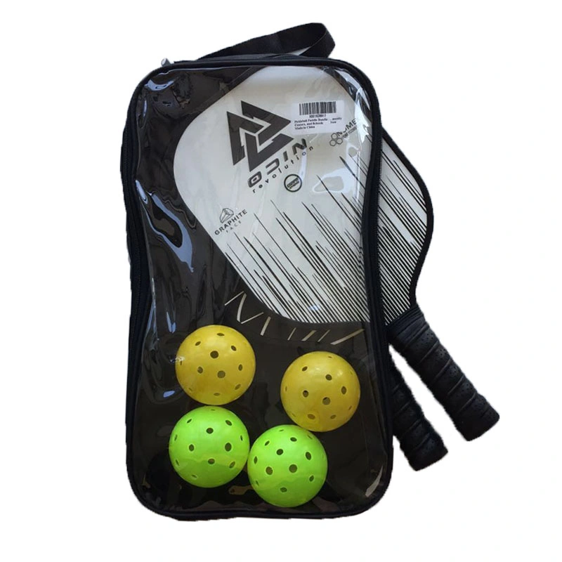 Pickleball Paddles Set with Graphite Face 4 Pickleball Balls 1 Carry Bag