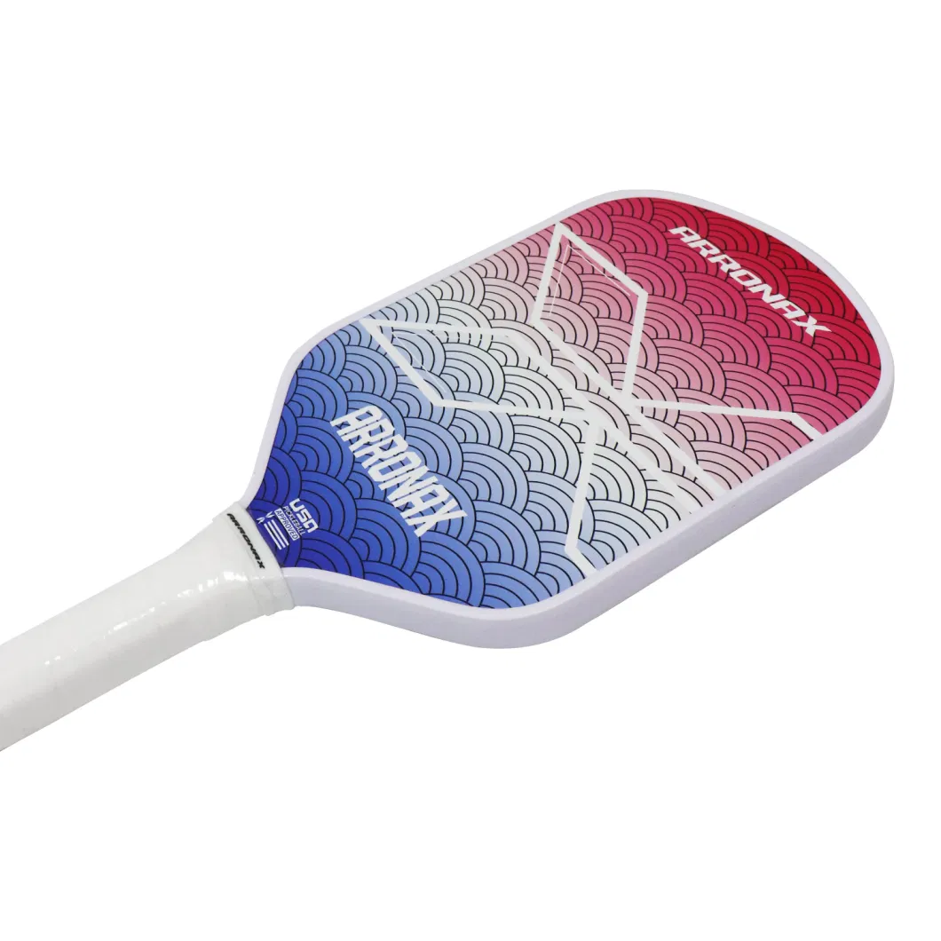 Custom Professional Lightweight Carbon Fibre Glass Fiber Usapa Approved Pickleball Paddle