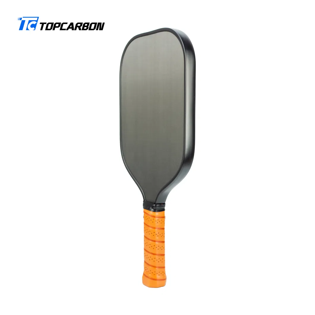 High End Raw T700 Carbon Fiber Texture Face with Honeycomb Polypropylene Core Elongated Pickleball Paddle